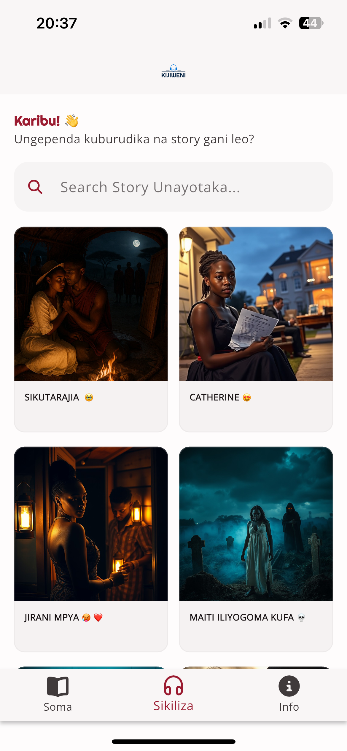 Listen to audio stories